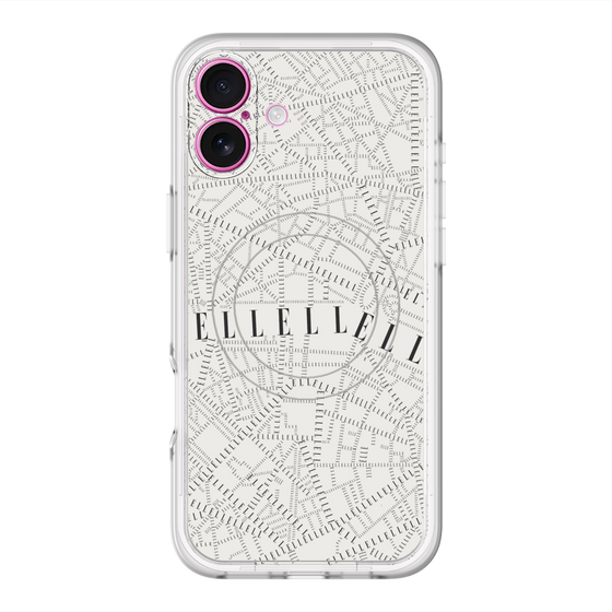 スリムプロテクションプレミアムケース with MagSafe［ ELLE - マップ ］