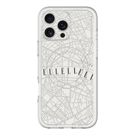 スリムプロテクションプレミアムケース with MagSafe［ ELLE - マップ ］