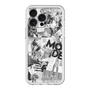 スリムプロテクションプレミアムケース with MagSafe［ ELLE - マガジン- モノクロ ］