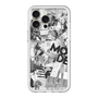 スリムプロテクションプレミアムケース with MagSafe［ ELLE - マガジン- モノクロ ］