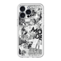 スリムプロテクションプレミアムケース with MagSafe［ ELLE - マガジン- モノクロ ］