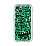 スリムプロテクションプレミアムケース with MagSafe［ ELLEgirl - レオパード - Green ］