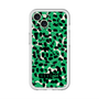 スリムプロテクションプレミアムケース with MagSafe［ ELLEgirl - レオパード - Green ］