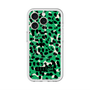 スリムプロテクションプレミアムケース with MagSafe［ ELLEgirl - レオパード - Green ］
