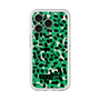 スリムプロテクションプレミアムケース with MagSafe［ ELLEgirl - レオパード - Green ］