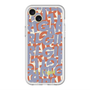 スリムプロテクションプレミアムケース with MagSafe［ ELLEgirl - ミックスロゴ - Purple ］