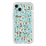 スリムプロテクションプレミアムケース with MagSafe［ ELLEgirl - ミックスロゴ - Pale blue ］