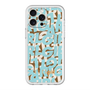 スリムプロテクションプレミアムケース with MagSafe［ ELLEgirl - ミックスロゴ - Pale blue ］