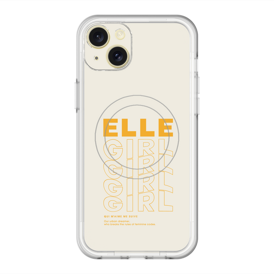 スリムプロテクションプレミアムケース with MagSafe［ ELLEgirl - ロゴ ］