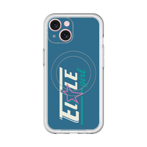 スリムプロテクションプレミアムケース with MagSafe［ ELLEgirl - レトロロゴ ］
