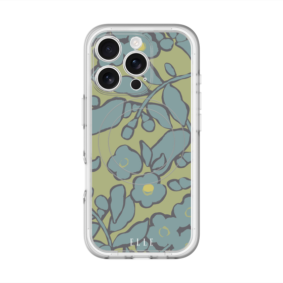スリムプロテクションプレミアムケース with MagSafe［ ELLE - ボタニカル ］