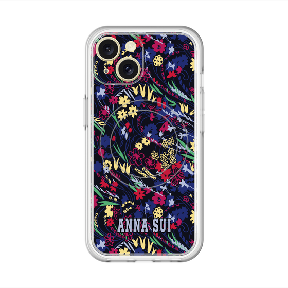 スリムプロテクションプレミアムケース with MagSafe［ ANNA SUI - スワーリングフワラー ］