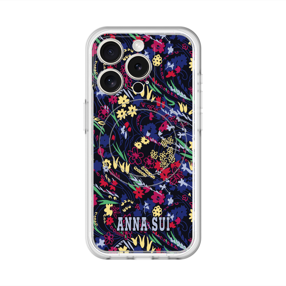 スリムプロテクションプレミアムケース with MagSafe［ ANNA SUI - スワーリングフワラー ］