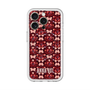 スリムプロテクションプレミアムケース with MagSafe［ ANNA SUI - バタフライハーツ - レッド ］