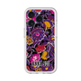 スリムプロテクションプレミアムケース with MagSafe［ ANNA SUI - ガーデンフワラー - マゼンタ ］