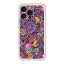 スリムプロテクションプレミアムケース with MagSafe［ ANNA SUI - ガーデンフワラー - マゼンタ ］