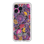 スリムプロテクションプレミアムケース with MagSafe［ ANNA SUI - ガーデンフワラー - マゼンタ ］