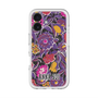 スリムプロテクションプレミアムケース with MagSafe［ ANNA SUI - ガーデンフワラー - マゼンタ ］