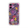 スリムプロテクションプレミアムケース with MagSafe［ ANNA SUI - ガーデンフワラー - マゼンタ ］