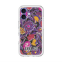 スリムプロテクションプレミアムケース with MagSafe［ ANNA SUI - ガーデンフワラー - マゼンタ ］