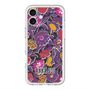 スリムプロテクションプレミアムケース with MagSafe［ ANNA SUI - ガーデンフワラー - マゼンタ ］