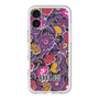 スリムプロテクションプレミアムケース with MagSafe［ ANNA SUI - ガーデンフワラー - マゼンタ ］