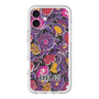 スリムプロテクションプレミアムケース with MagSafe［ ANNA SUI - ガーデンフワラー - マゼンタ ］