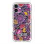 スリムプロテクションプレミアムケース with MagSafe［ ANNA SUI - ガーデンフワラー - マゼンタ ］