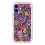 スリムプロテクションプレミアムケース with MagSafe［ ANNA SUI - ガーデンフワラー - マゼンタ ］