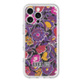 スリムプロテクションプレミアムケース with MagSafe［ ANNA SUI - ガーデンフワラー - マゼンタ ］