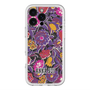 スリムプロテクションプレミアムケース with MagSafe［ ANNA SUI - ガーデンフワラー - マゼンタ ］