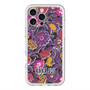 スリムプロテクションプレミアムケース with MagSafe［ ANNA SUI - ガーデンフワラー - マゼンタ ］