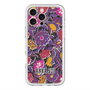 スリムプロテクションプレミアムケース with MagSafe［ ANNA SUI - ガーデンフワラー - マゼンタ ］
