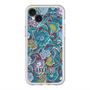 スリムプロテクションプレミアムケース with MagSafe［ ANNA SUI - ガーデンフワラー - シアン ］