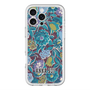 スリムプロテクションプレミアムケース with MagSafe［ ANNA SUI - ガーデンフワラー - シアン ］