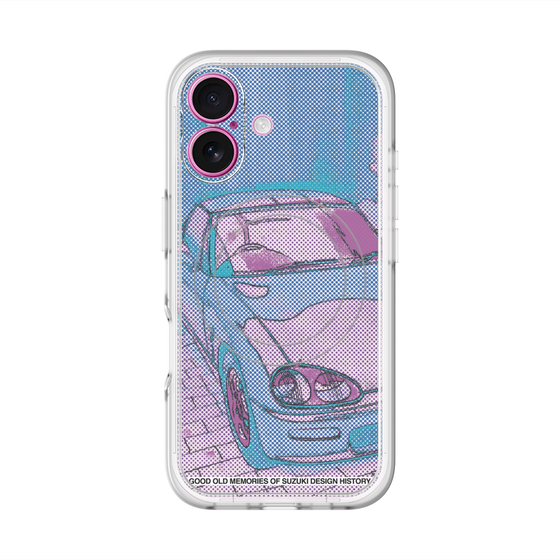 スリムプロテクションプレミアムケース with MagSafe［ CAPPUCCINO Halftone - Purple ］