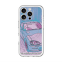 スリムプロテクションプレミアムケース with MagSafe［ CAPPUCCINO Halftone - Purple ］