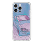 スリムプロテクションプレミアムケース with MagSafe［ CAPPUCCINO Halftone - Purple ］