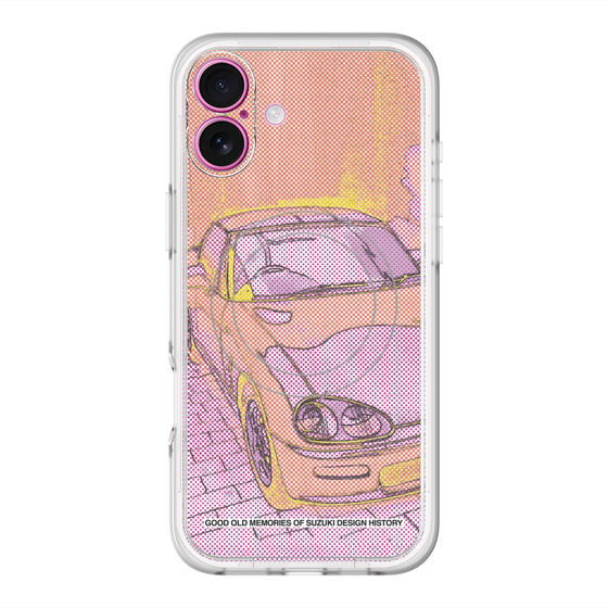 スリムプロテクションプレミアムケース with MagSafe［ CAPPUCCINO Halftone - Orange ］