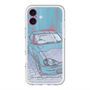 スリムプロテクションプレミアムケース with MagSafe［ CAPPUCCINO Halftone - Blue ］