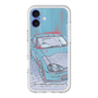 スリムプロテクションプレミアムケース with MagSafe［ CAPPUCCINO Halftone - Blue ］