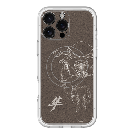 スリムプロテクションプレミアムケース with MagSafe［ Hayabusa Front ］