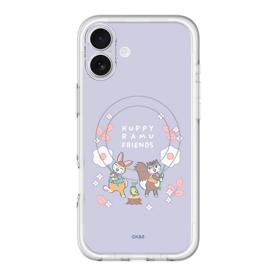 スリムプロテクションプレミアムケース with MagSafe［ クピラムフレンズ - フラワー ］