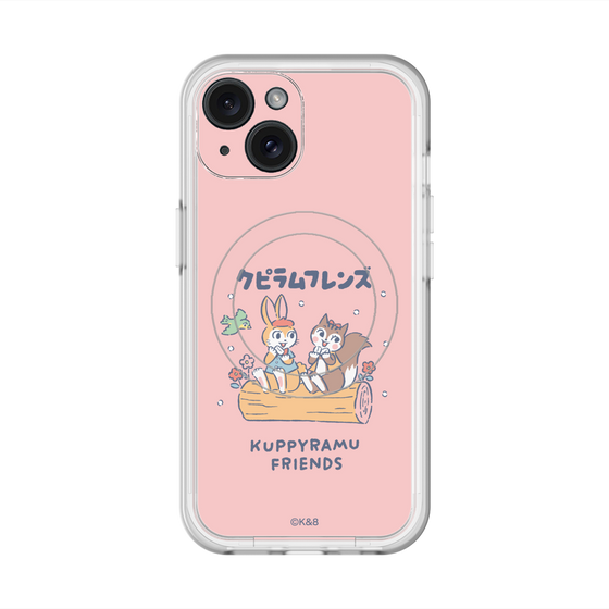スリムプロテクションプレミアムケース with MagSafe［ クピラムフレンズ - フレンズ ］
