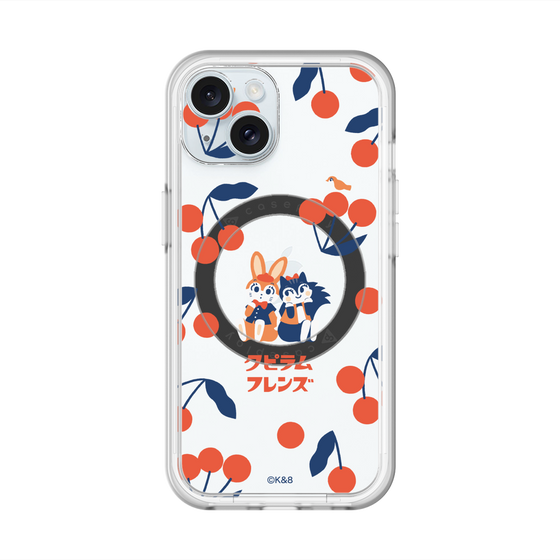 スリムプロテクションプレミアムケース with MagSafe［ クピラムフレンズ - チェリー ］
