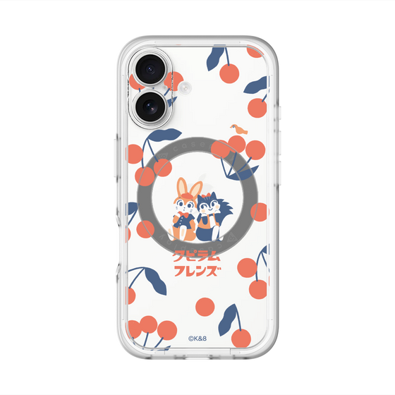 スリムプロテクションプレミアムケース with MagSafe［ クピラムフレンズ - チェリー ］