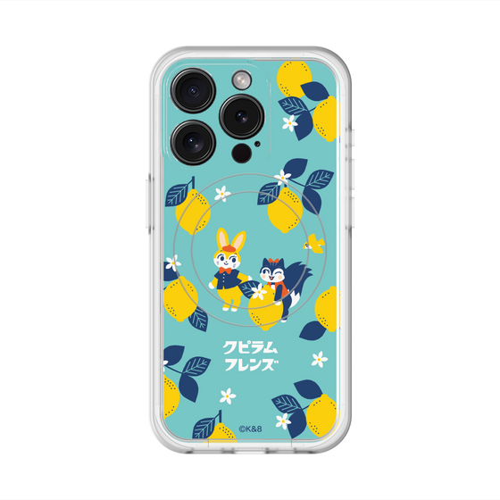 スリムプロテクションプレミアムケース with MagSafe［ クピラムフレンズ - レモン ］