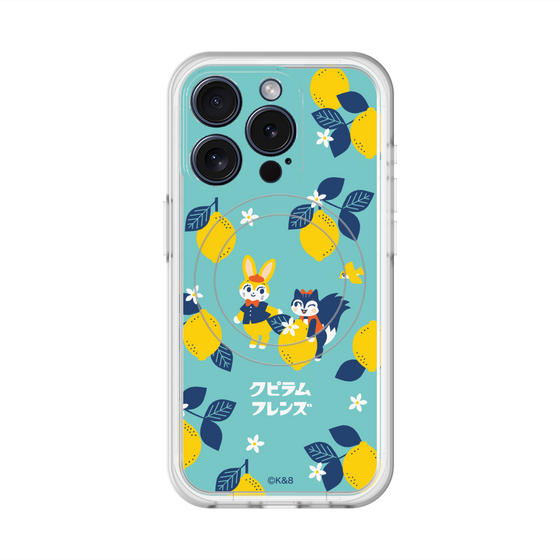 スリムプロテクションプレミアムケース with MagSafe［ クピラムフレンズ - レモン ］