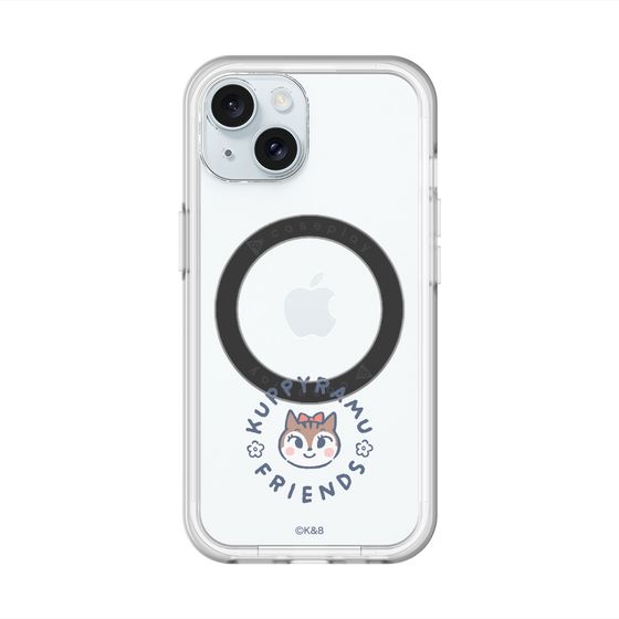 スリムプロテクションプレミアムケース with MagSafe［ クピラムフレンズ - ロゴ - ラム ］