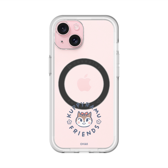 スリムプロテクションプレミアムケース with MagSafe［ クピラムフレンズ - ロゴ - ラム ］